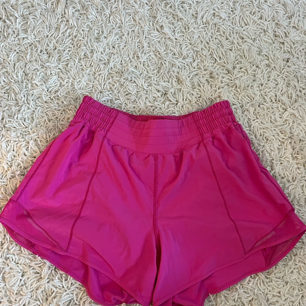 Lululemon Athletica Pink hotty hot shorts